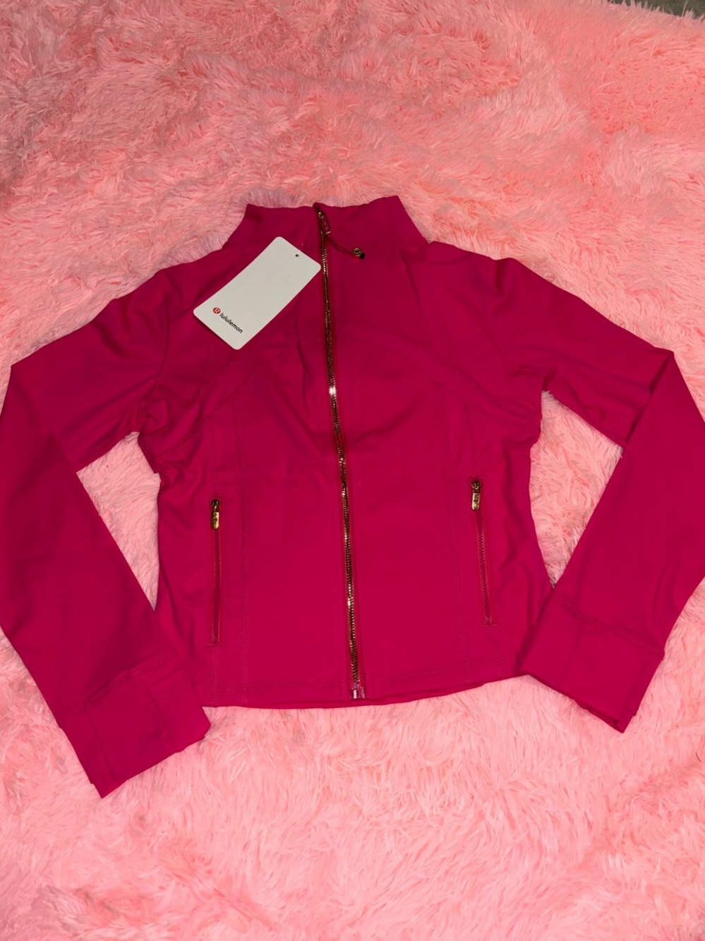 lululemon Define Cropped Jacket Pink Size 6